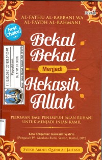 BEKAL - BEKAL MENJADI KEKASIH ALLAH